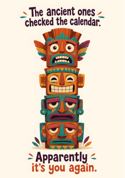 Calendar Totem — Apparently It's You Again