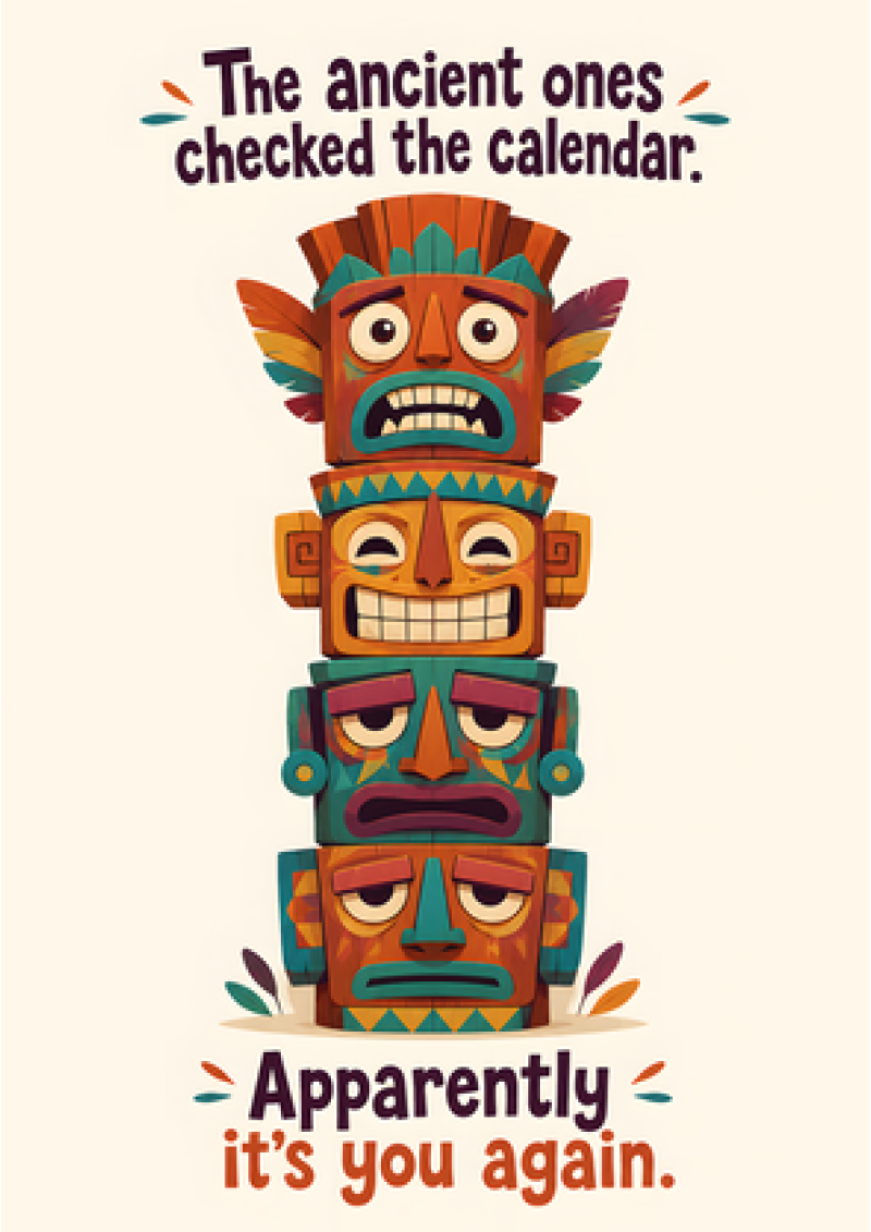 Calendar Totem — Apparently It's You Again