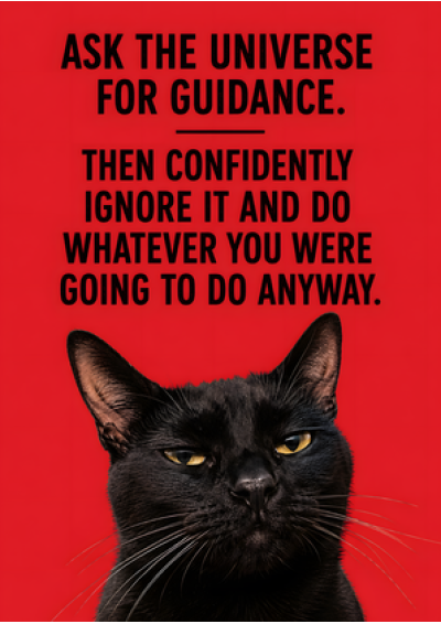 Ask The Universe For Guidance (Cat)