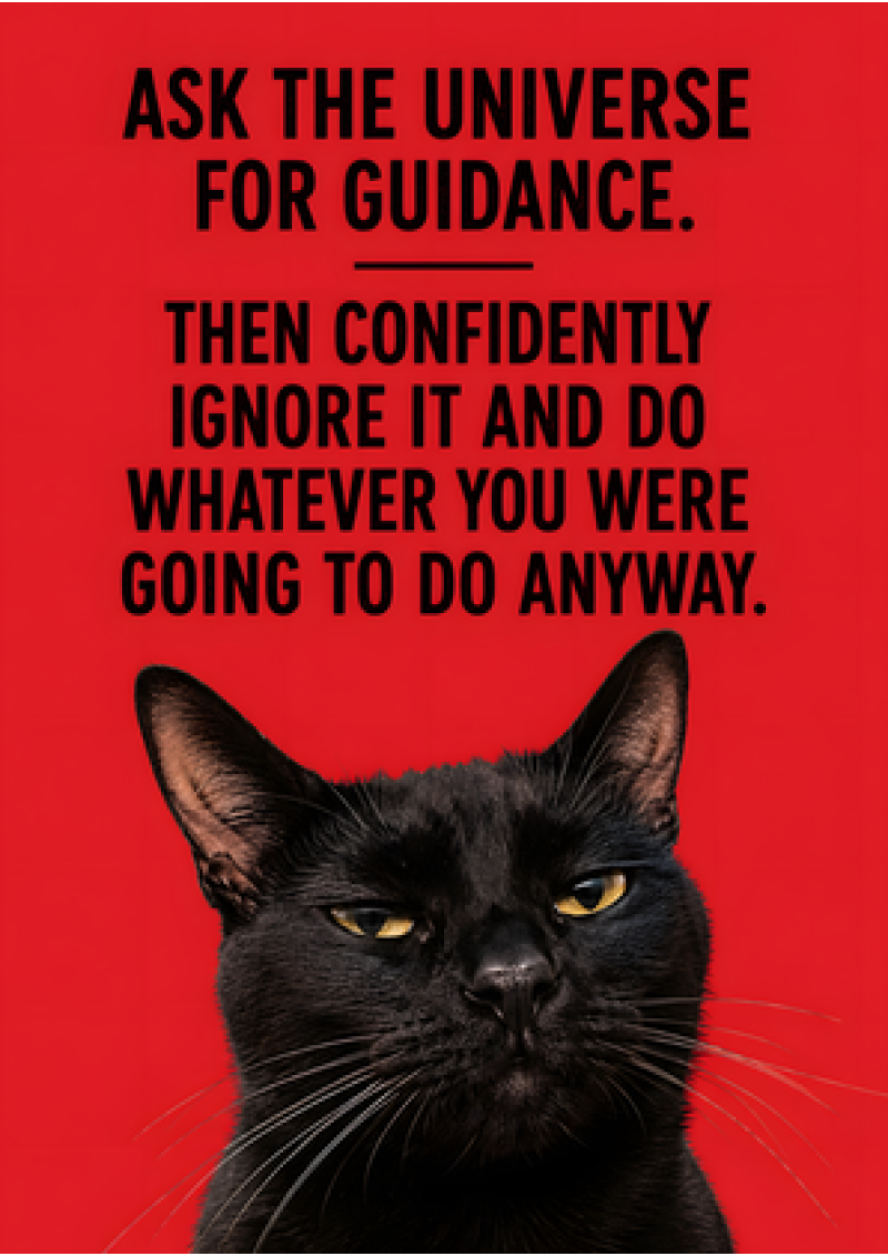 Ask The Universe For Guidance (Cat)