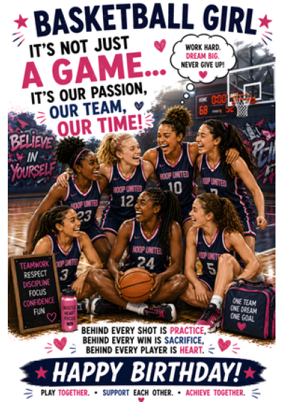 Basketball Girl Birthday