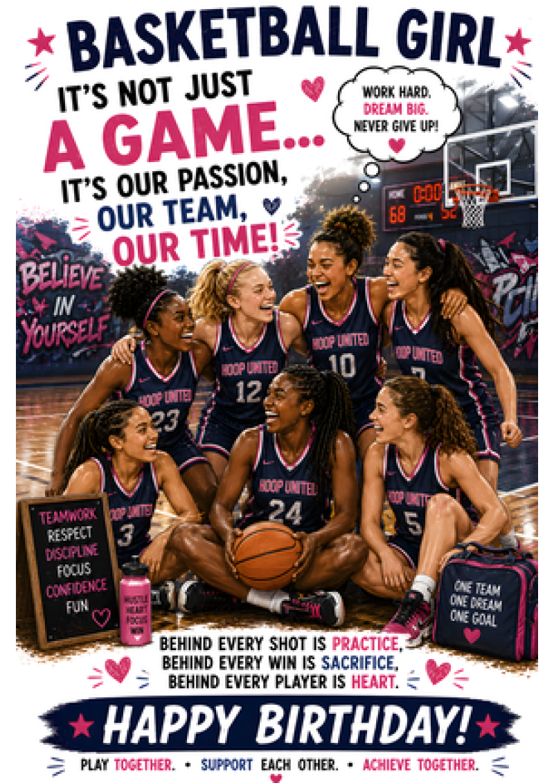 Basketball Girl Birthday