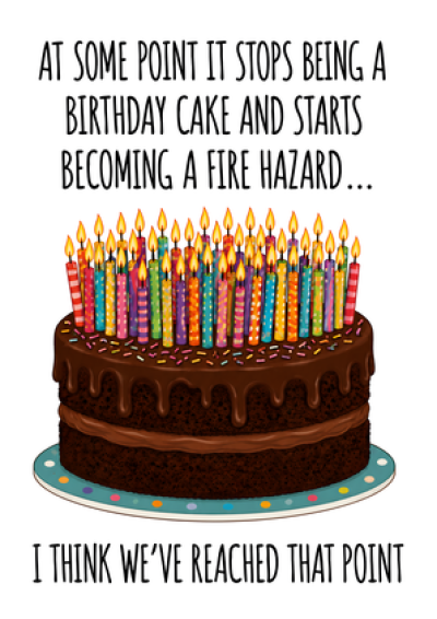Birthday Cake Fire Hazard