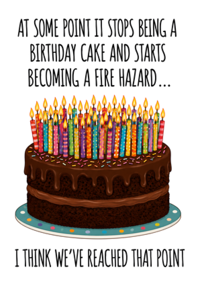 Birthday Cake Fire Hazard