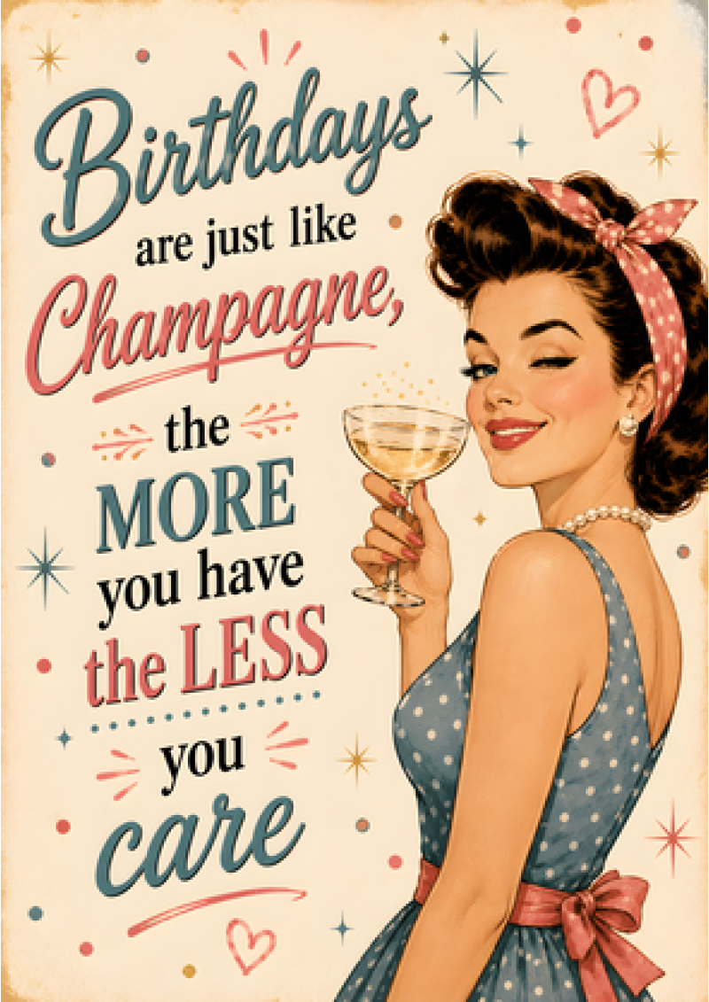 Birthdays Are Like Champagne (The Less You Care)