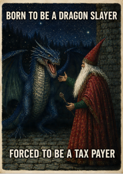 Born to Be a Dragon Slayer, Forced to Be a Taxpayer