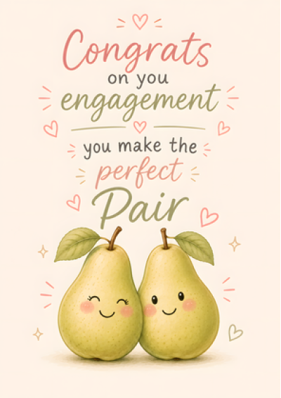 Congrats On Your Engagement – The Perfect Pair