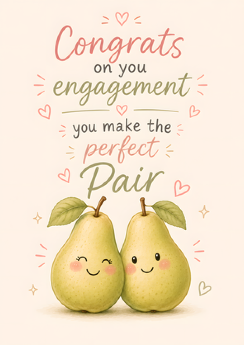 Congrats On Your Engagement – The Perfect Pair