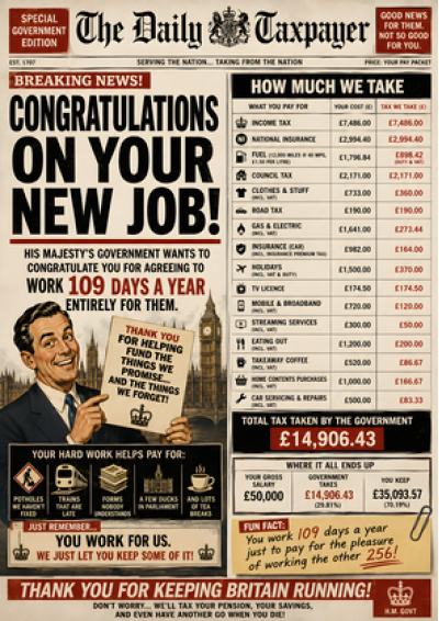 The Daily Taxpayer – Congrats On Your New Job (Tax Breakdown)