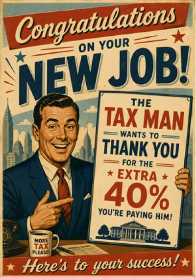 Congrats New Job Tax Man