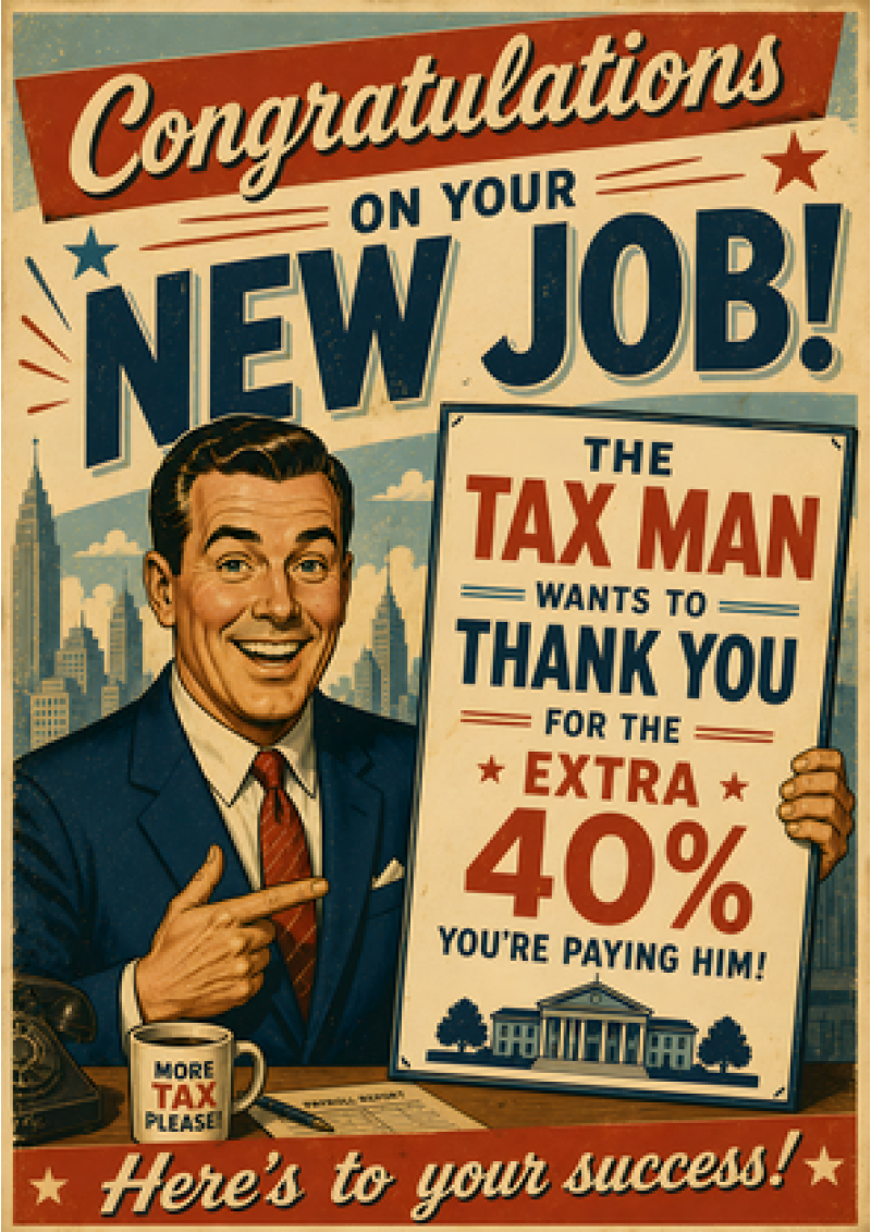 Congrats New Job Tax Man