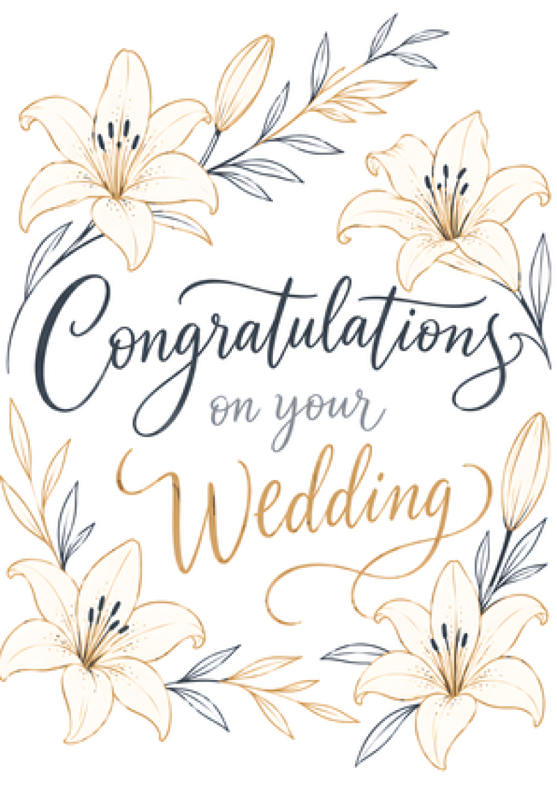 Congratulations On Your Wedding (Lilies)