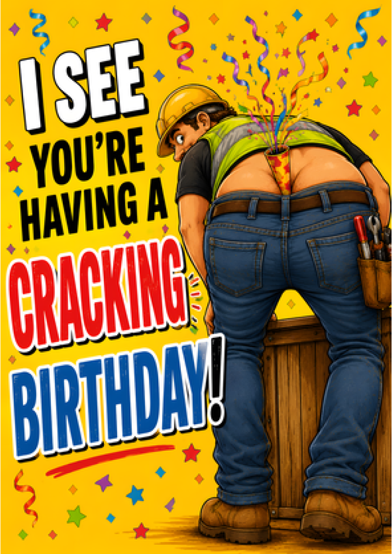 Cracking Birthday (Builder's Bum)