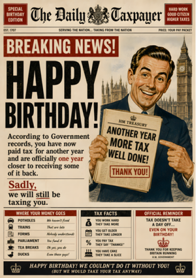 The Daily Taxpayer — Another Year, More Tax