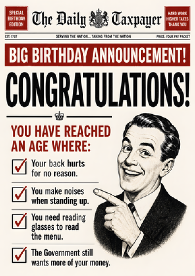 The Daily Taxpayer — You've Reached An Age Where