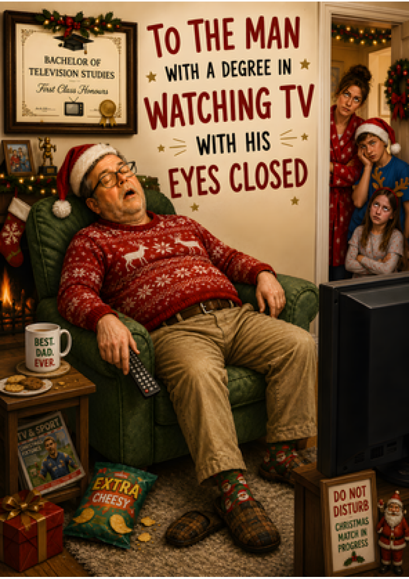 Degree in Watching TV With His Eyes Closed