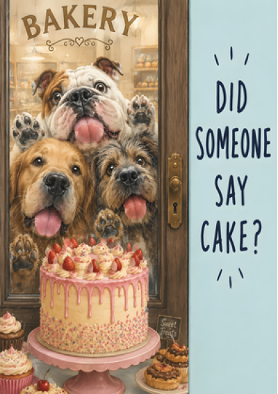 Did Someone Say Cake? (Dogs)