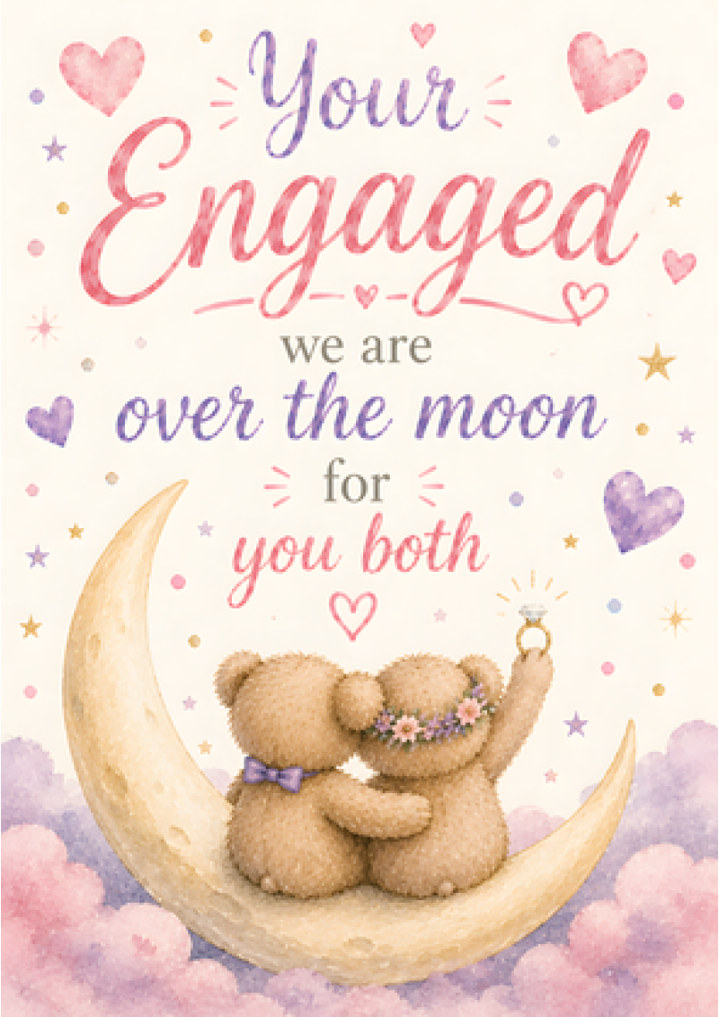 Over The Moon (Engagement Bears)