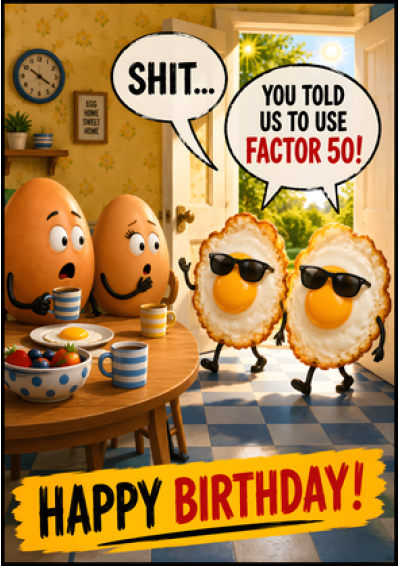 Factor 50 (Fried Eggs Birthday)