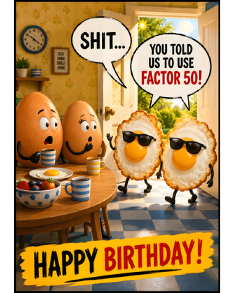 Factor 50 (Fried Eggs Birthday)