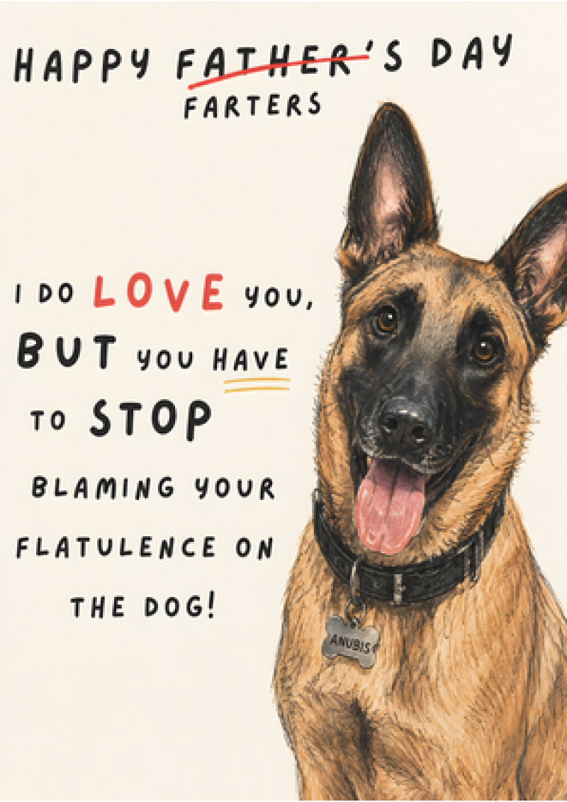 Stop Blaming Your Flatulence On The Dog - Father's Day