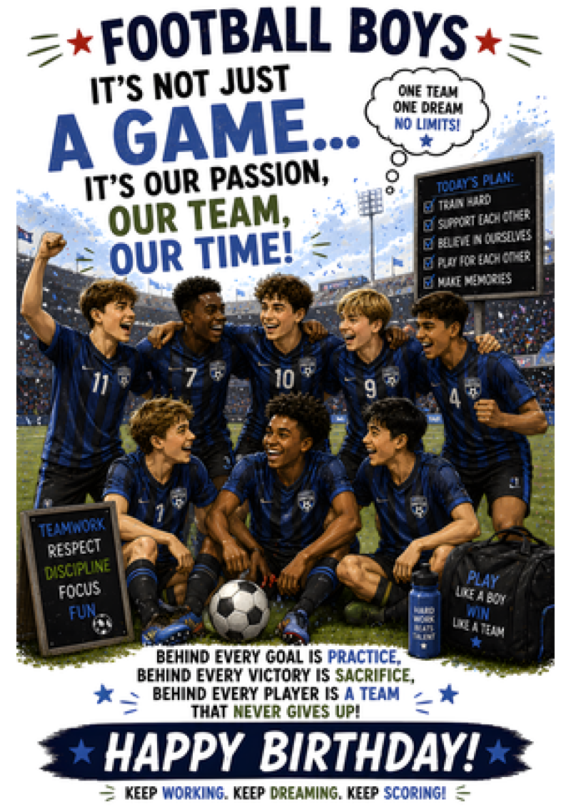 Football Boys Birthday