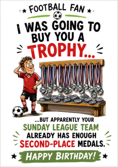 Football Fan – Second-Place Medals
