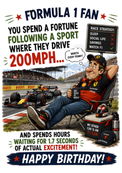 Formula 1 Fan Birthday