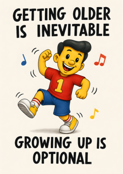 Getting Older Is Inevitable, Growing Up Is Optional