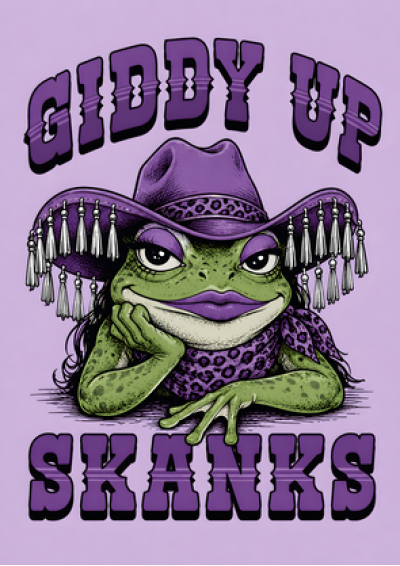 Giddy Up Skanks (Cowgirl Frog)