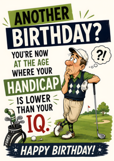 Golf – Handicap Lower Than Your IQ