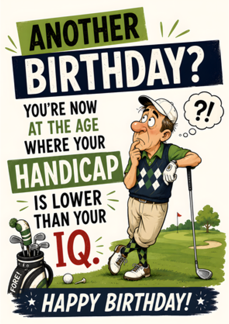 Golf – Handicap Lower Than Your IQ