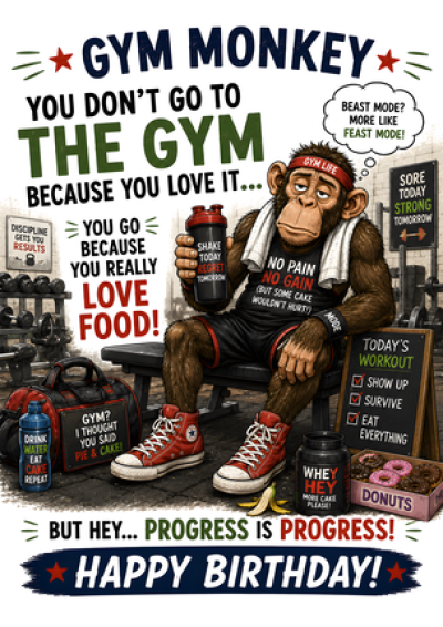 Gym Monkey (Love Food)