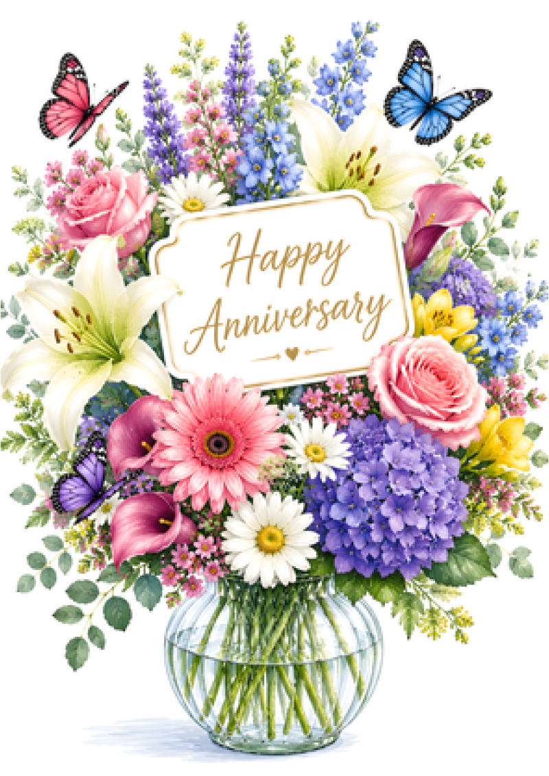 Happy Anniversary (Flowers)