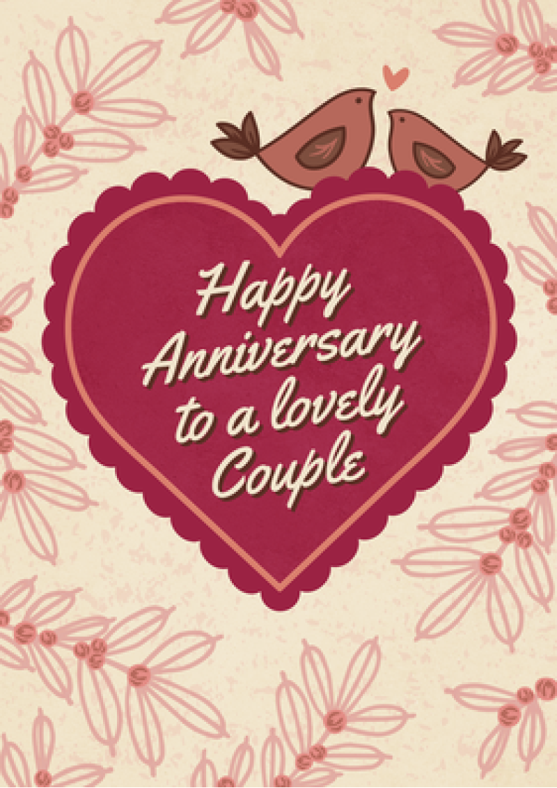 Happy Anniversary To a Lovely Couple
