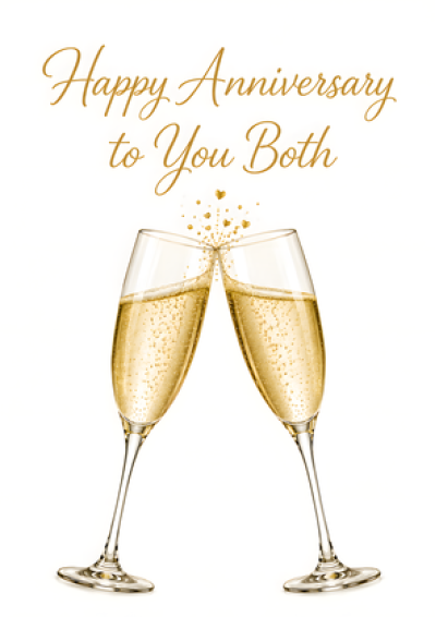 Happy Anniversary to You Both (Champagne)