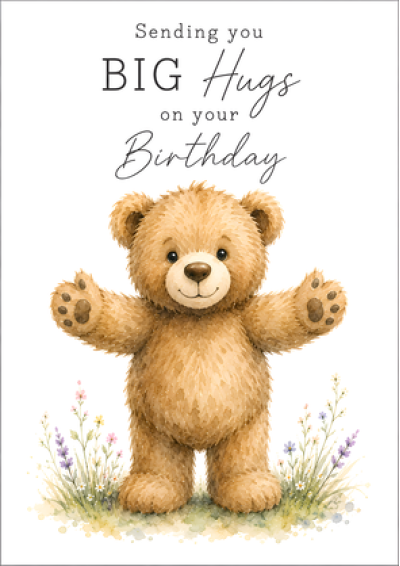 Sending You Big Hugs on Your Birthday