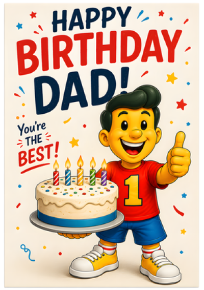 Happy Birthday Dad (Mascot)