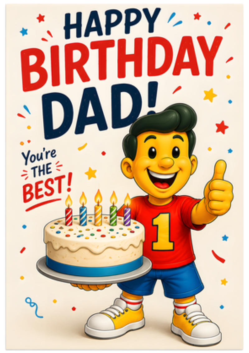 Happy Birthday Dad (Mascot)