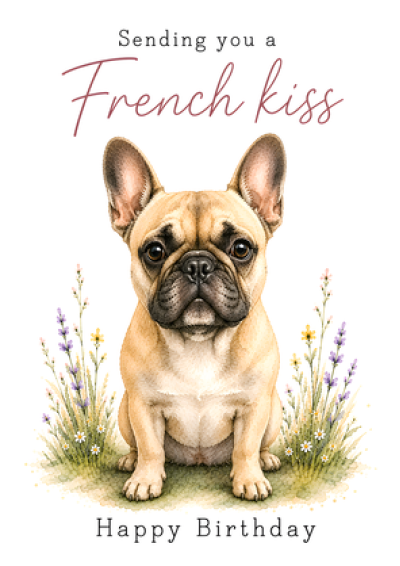 Sending You a French Kiss – Happy Birthday