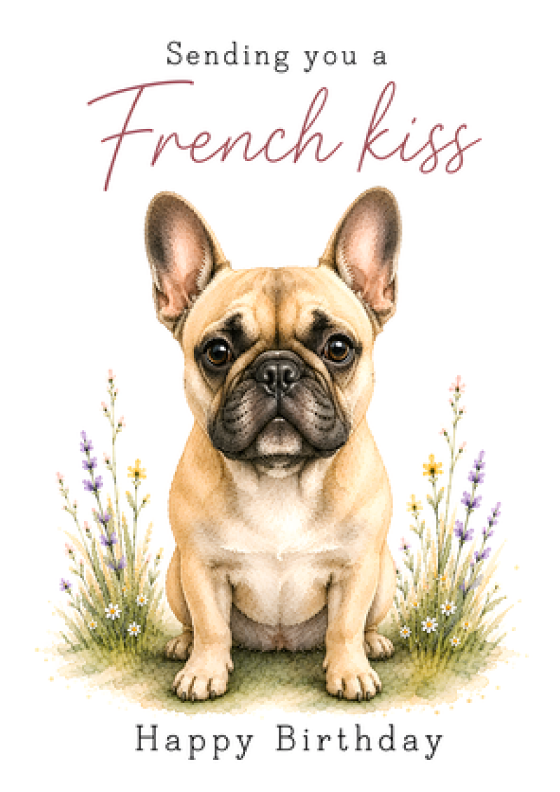 Sending You a French Kiss – Happy Birthday