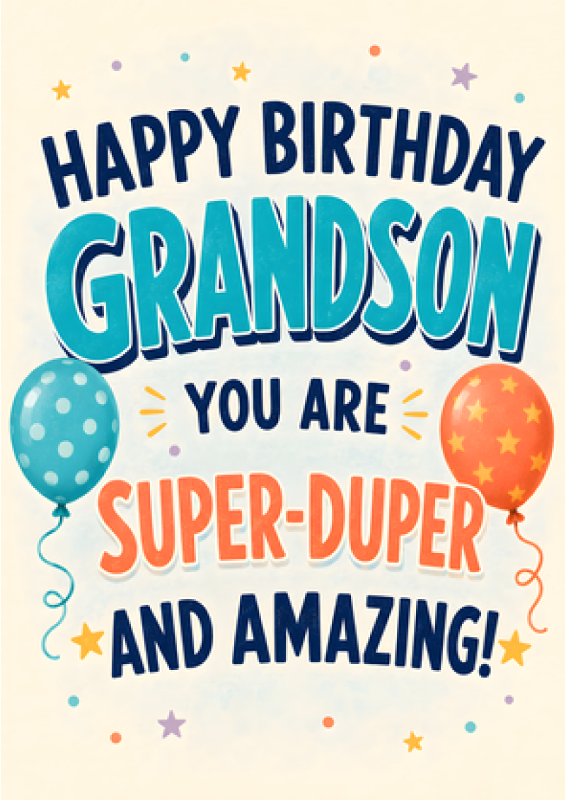 Happy Birthday Grandson