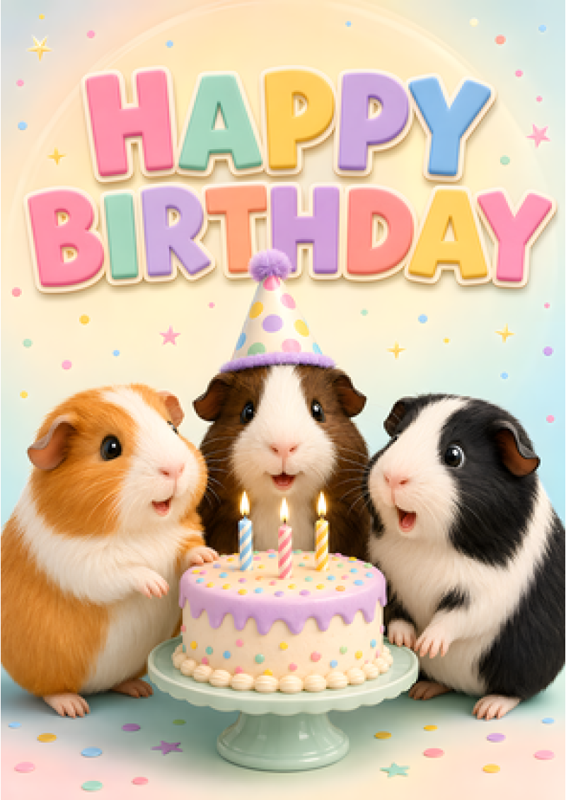 Happy Birthday Guinea Pigs