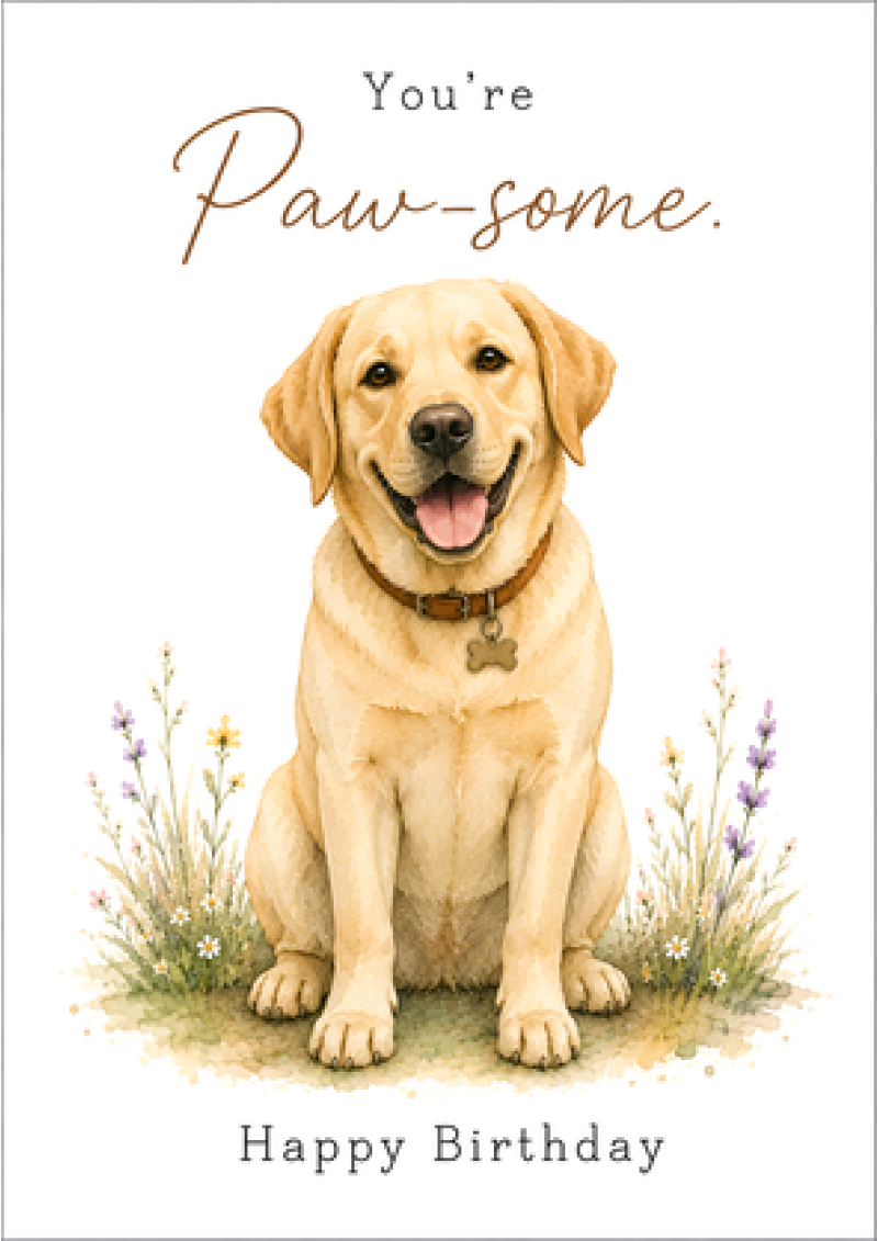 You're Paw-some – Happy Birthday