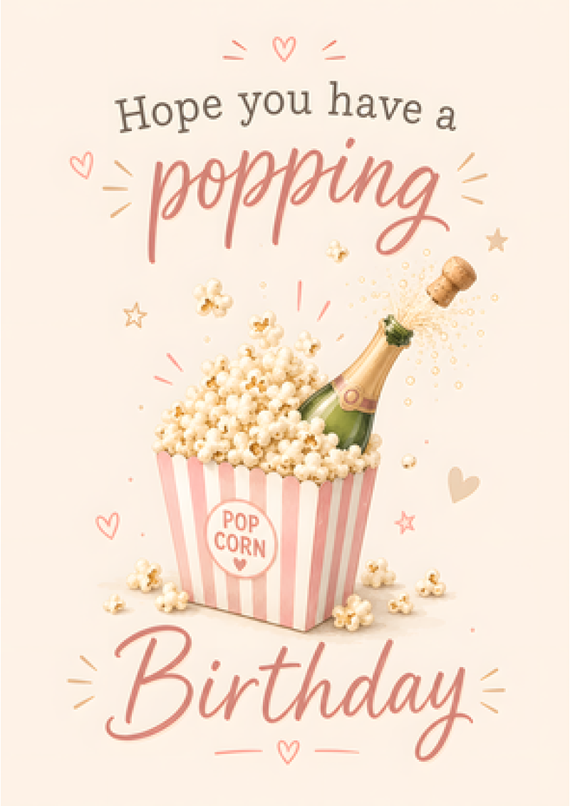 Hope You Have a Popping Birthday