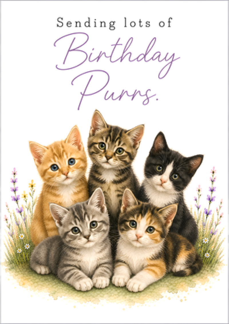 Sending Lots of Birthday Purrs