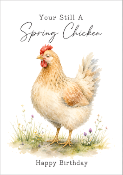 You're Still a Spring Chicken – Happy Birthday