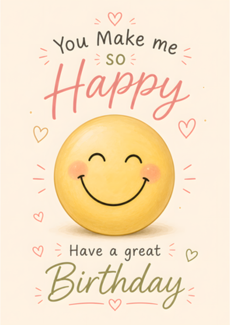 You Make Me So Happy – Have a Great Birthday