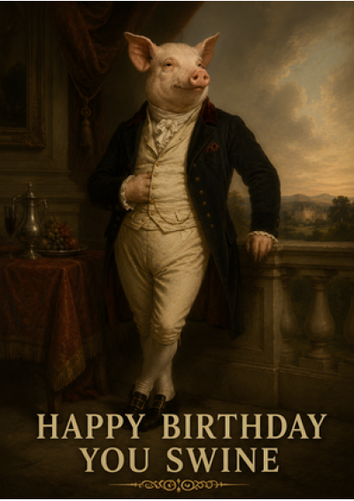 Happy Birthday You Swine (Pig)