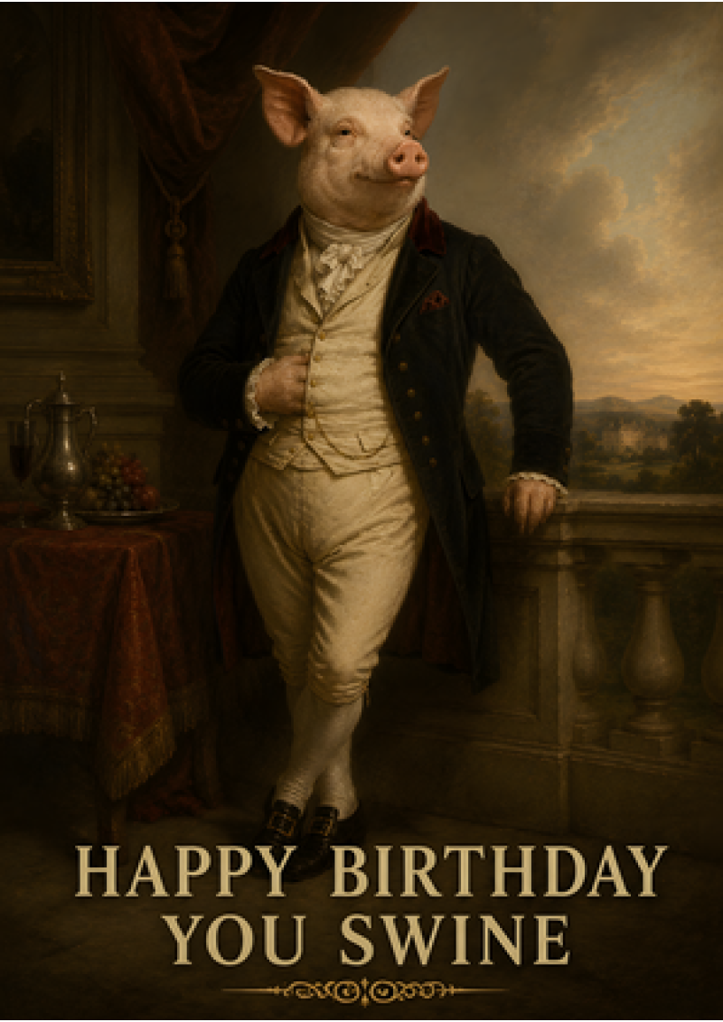 Happy Birthday You Swine (Pig)